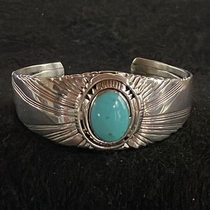 Turquoise & Sterling Silver Cuff Bracelet